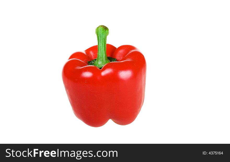 Red pepper isolated on a white background