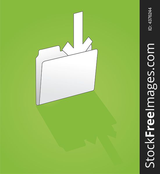 Office Suite Folder Vector Illustration