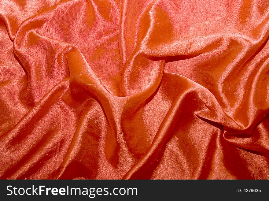 Red silk satin abstract background. Red silk satin abstract background