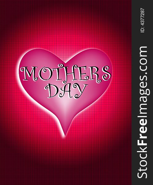 An image of a heart symbol/sign, that would be suitable for mothers day concepts. An image of a heart symbol/sign, that would be suitable for mothers day concepts.