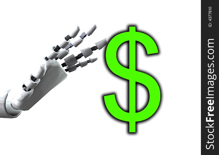 Robo Hand And Dollar