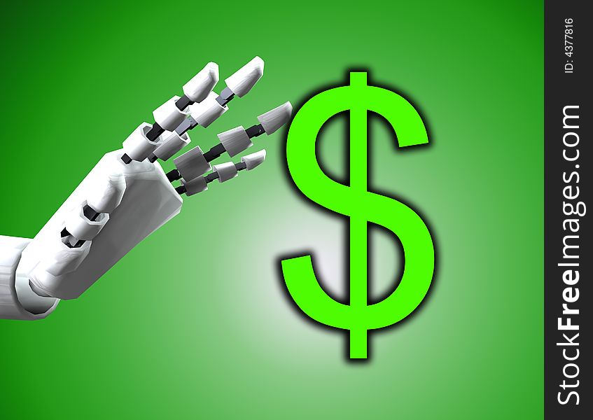 Robo Hand And Dollar