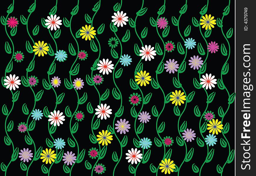 Vector floral background