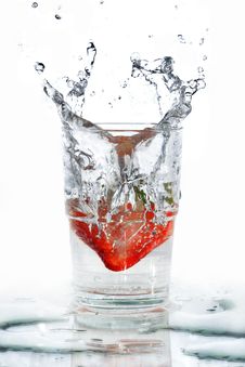 Strawberry Splash Stock Photography Strawberry Splash Stock Photography