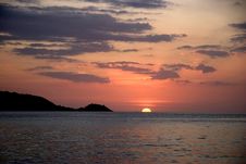 Sunset At Ocean Stock Photography Sunset At Ocean Stock Photography
