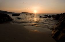 Sunset At Ocean Stock Photo Sunset At Ocean Stock Photo