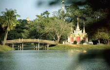 Small Buddhist Temple In Parc Area Royalty Free Stock Photo Small Buddhist Temple In Parc Area Royalty Free Stock Photo