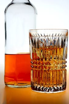 Whiskey Highball And Liquor Bottle Royalty Free Stock Photo Whiskey Highball And Liquor Bottle Royalty Free Stock Photo