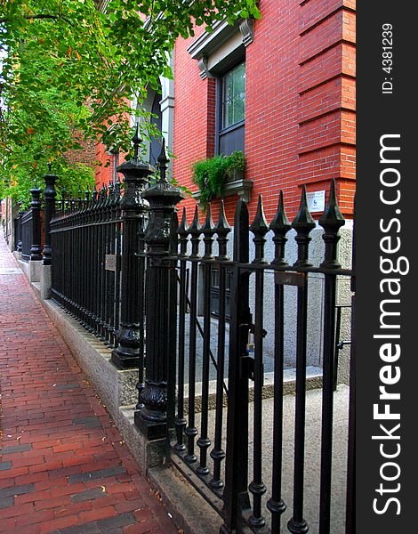 Beacon Hill is a wealthy neighborhood of Federal-style rowhouses, with some of the highest property values in the United States. Beacon Hill is a wealthy neighborhood of Federal-style rowhouses, with some of the highest property values in the United States