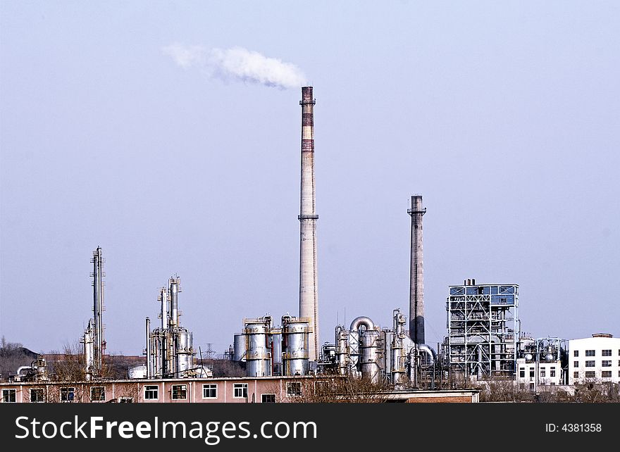 Here is the industrial area of petrochemical industry.