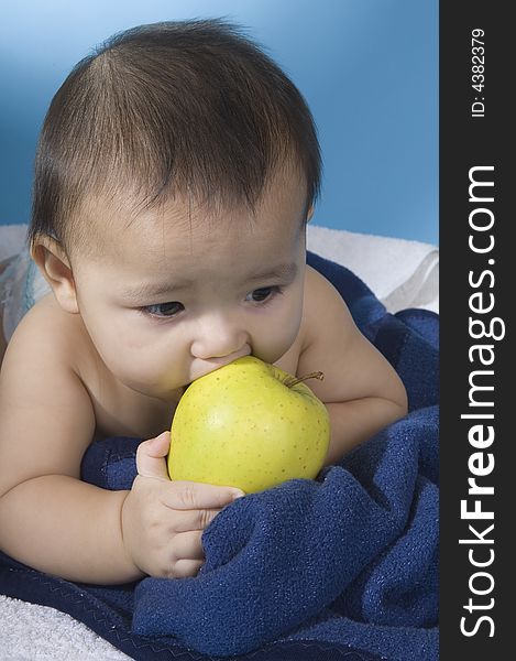 Baby With Apple