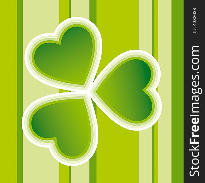 St. Patrick's Day card design available in vector format