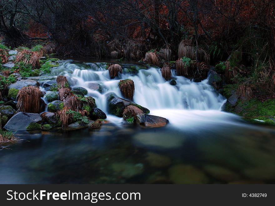 River in Center of Portugal / Louzan Mountain. River in Center of Portugal / Louzan Mountain