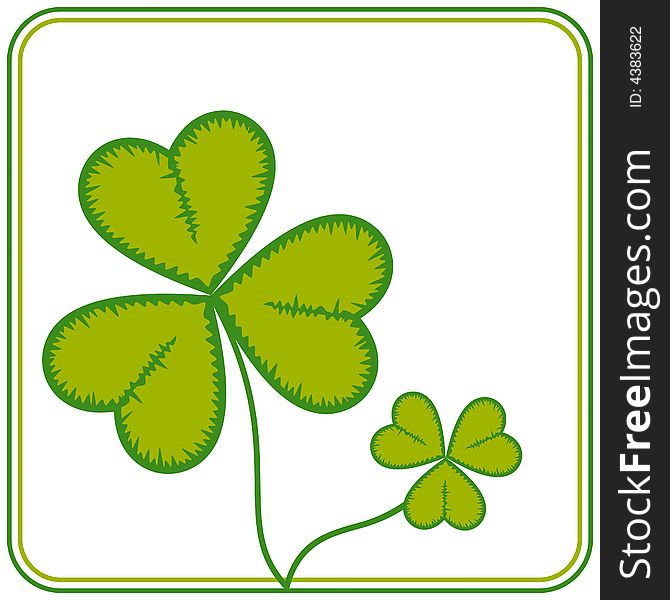 St. Patrick's Day card design available in vector format