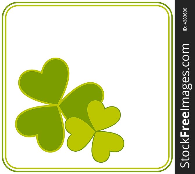 St. Patrick's Day vector card design available in vector format