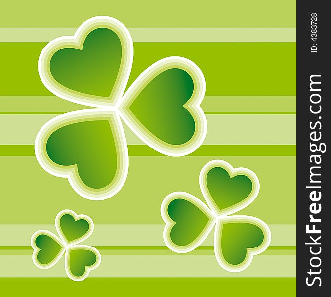 St. Patrick's Day vector card design available in vector format