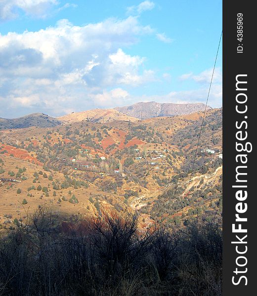 Mountains near Beldersay settlement. Uzbekistan, fall 2007. Mountains near Beldersay settlement. Uzbekistan, fall 2007