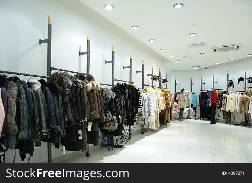 Female`s Upper Clothes In Shop