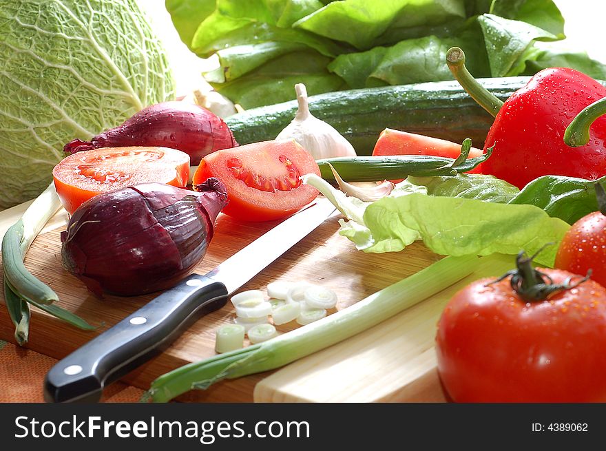 Delicious fresh vegetables studio shot