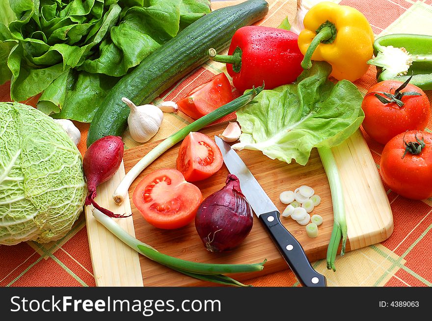 Delicious fresh vegetables studio shot