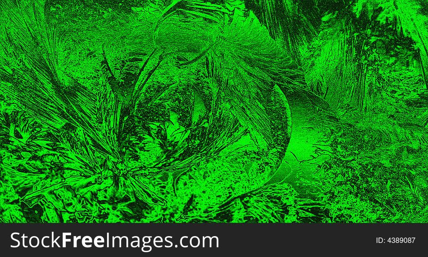 A bright green and black grunge design background. A bright green and black grunge design background