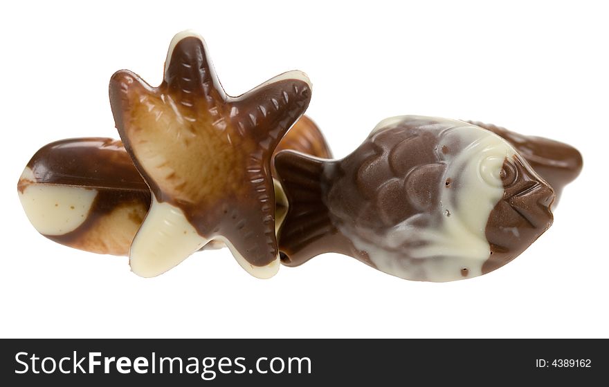 Delicious belgian fruits de mer chocolates. Delicious belgian fruits de mer chocolates