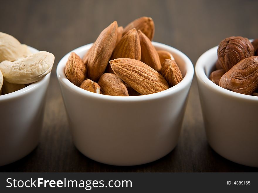 Almonds, Hazelnuts And Acajou