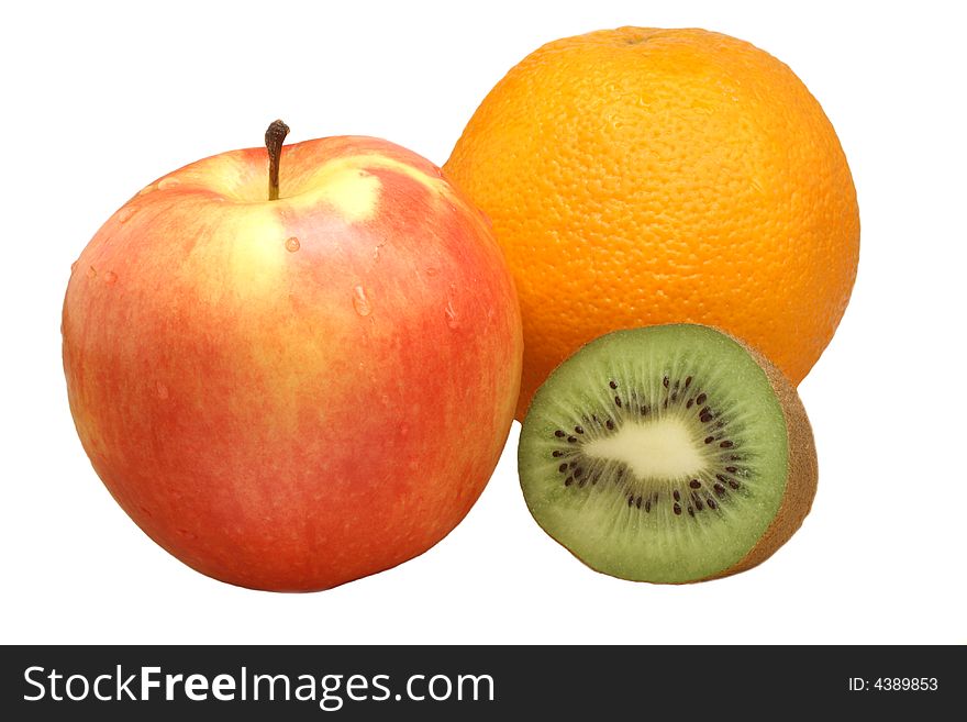 Tender,useful and tasty fruit on white background