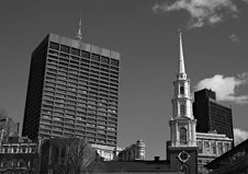 Black And White Boston Stock Photo