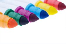 Row Of Soft-tip Pens Royalty Free Stock Photo Row Of Soft-tip Pens Royalty Free Stock Photo