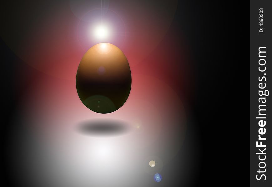 This egg is levitating represent Jesus has been risen. This egg is levitating represent Jesus has been risen