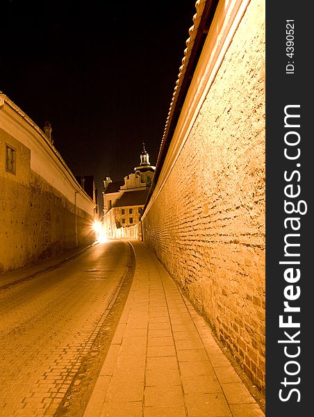 Vilnius old town, the st. Ignot street