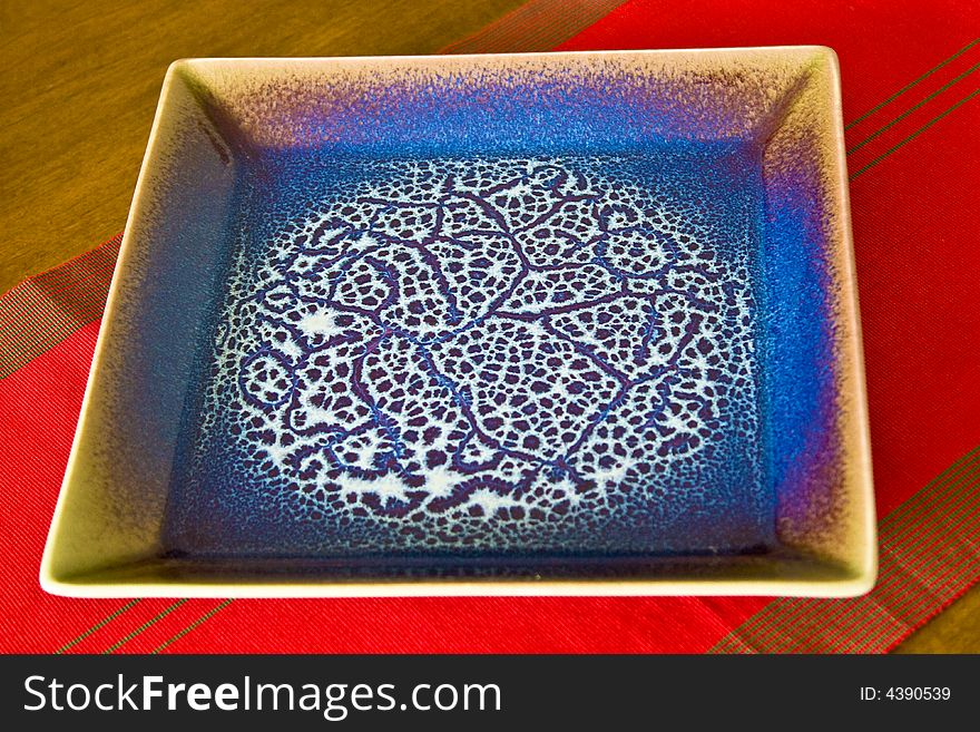 Colorful ceramic with a beautiful blue pattern. Colorful ceramic with a beautiful blue pattern