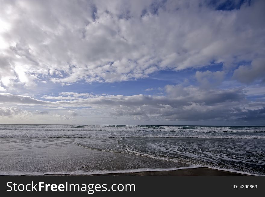 Clouds And Ocean In Portugal