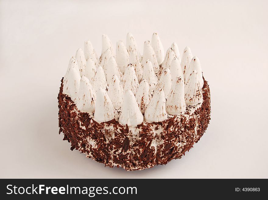 Delicious tiramisu cake with special decoration