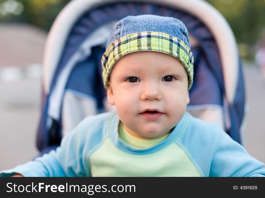 Baby In Sitting Stroller