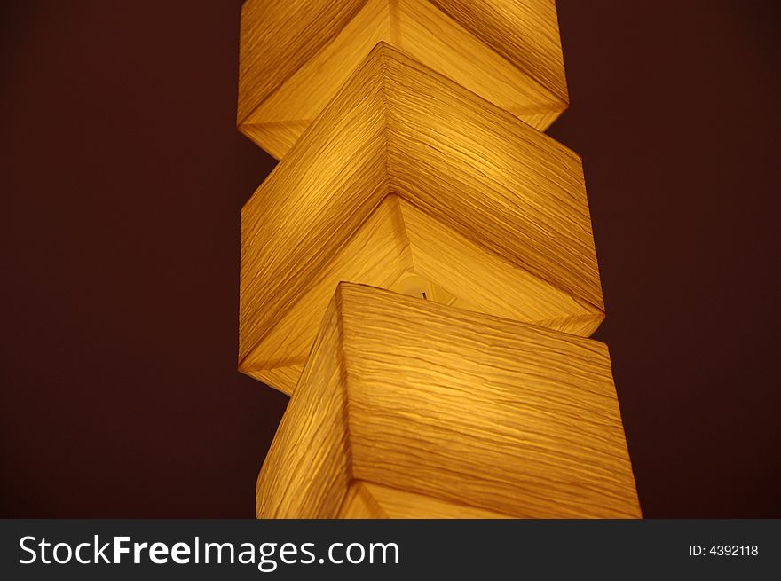 Modern lamp in a house
