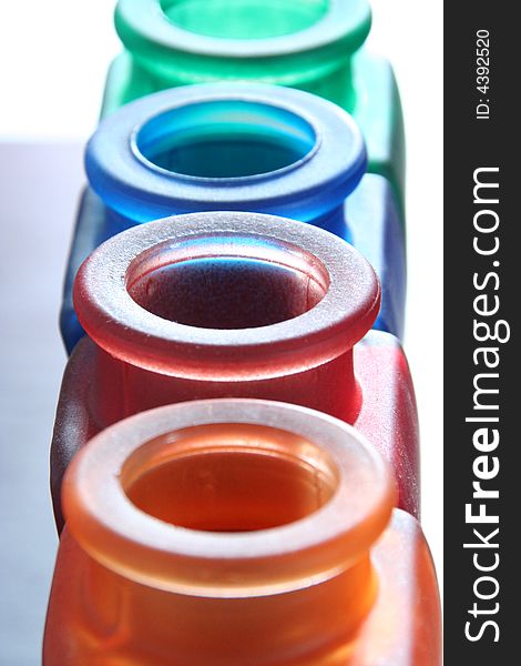 Bottles isolated on a background