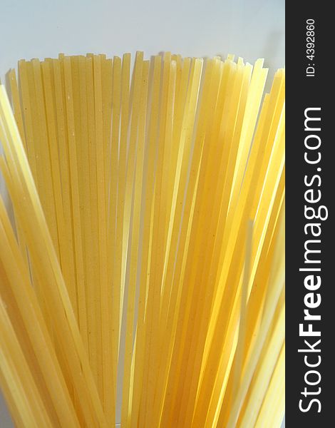 Italian spaghetti isolated on a background