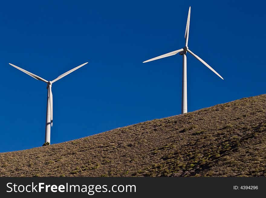 Windmill power generators near Mojave, California