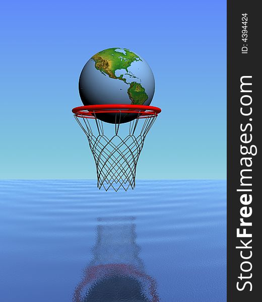 World in the basket