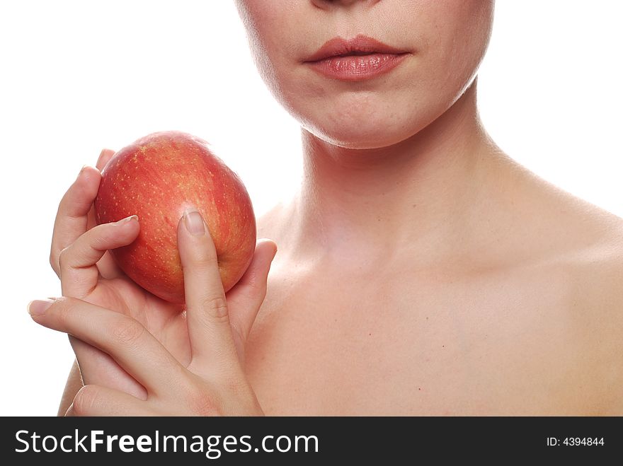 Beautiful woman posing for a health and beauty concept