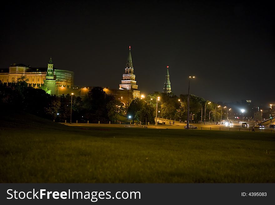 The Kremlin at night, Moscow