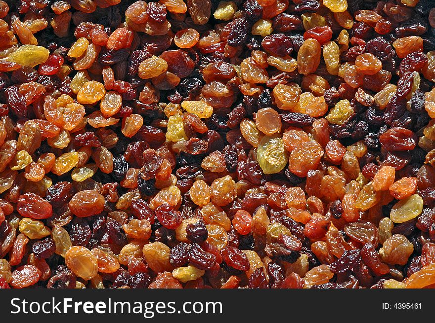 Close-up of Raisins At Market