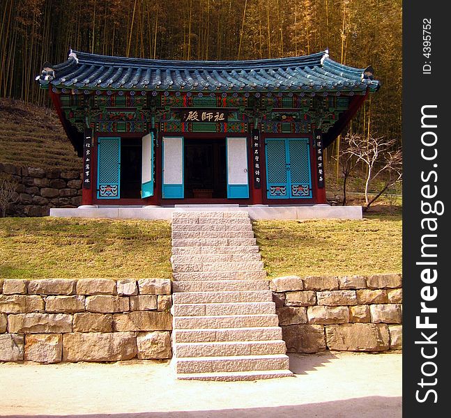 Shrine at Suknamsa temple in South Korea. Shrine at Suknamsa temple in South Korea.