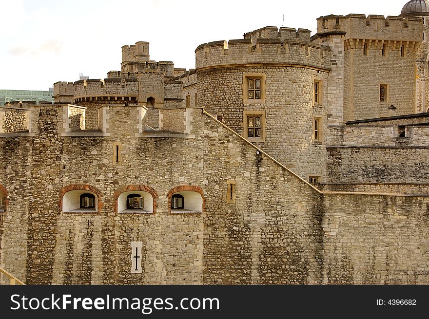 Part of The Tower of London, England