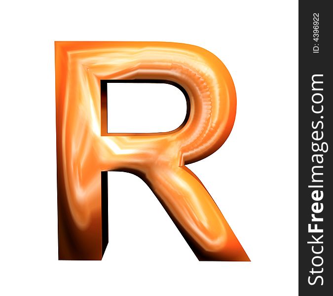 3D Golden Letters