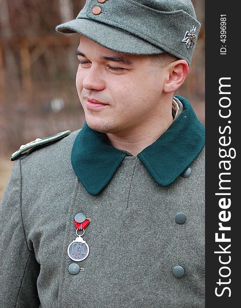 Soldier.  WWII Reenacting