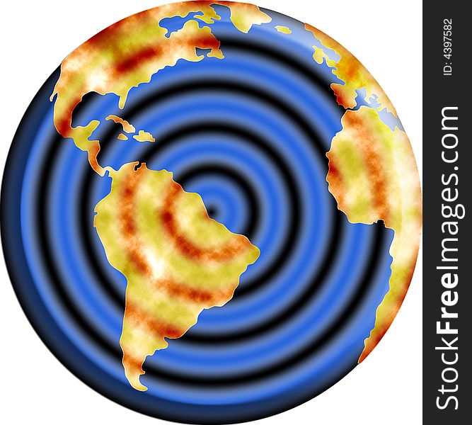 World map include south america and africa. World map include south america and africa