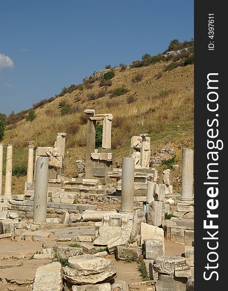 Ancient ruins in Ephesus